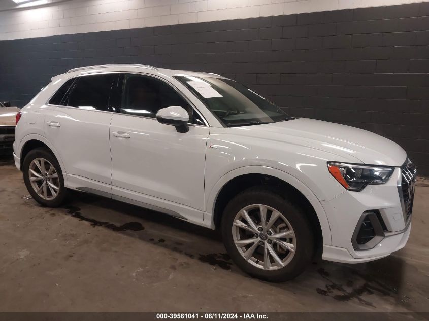 2021 Audi Q3 Premium 45 Tfsi S Line Quattro Tiptronic VIN: WA1DECF35M1003427 Lot: 39561041