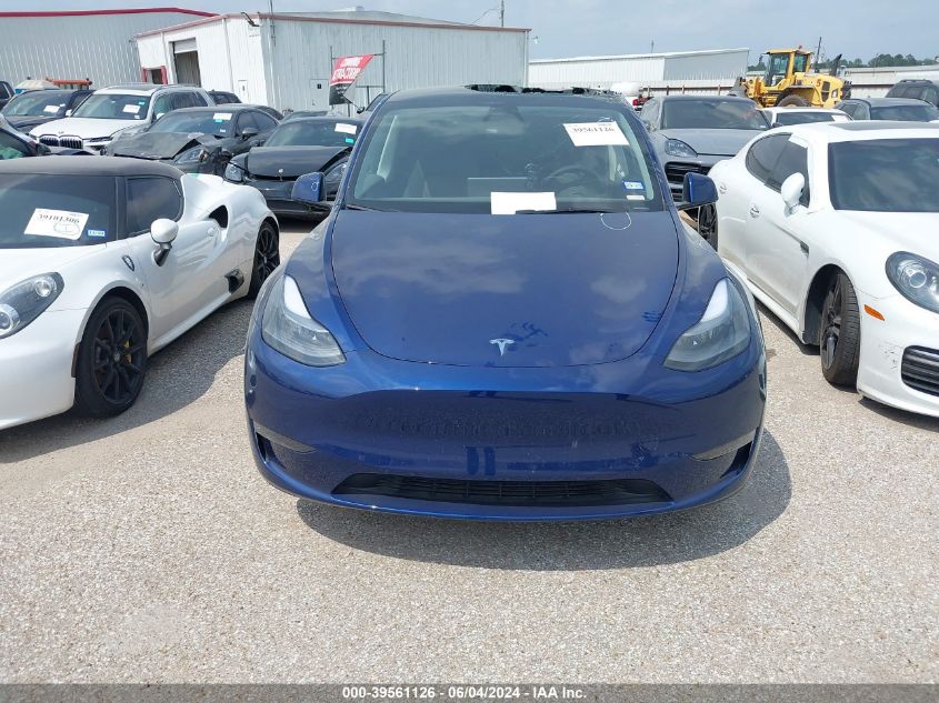 2024 Tesla Model Y Long Range Dual Motor All-Wheel Drive VIN: 7SAYGDEE0RA266434 Lot: 39561126