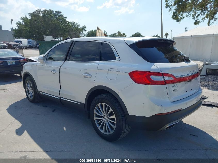 2016 Lincoln Mkx Select VIN: 2LMTJ8KPXGBL71341 Lot: 39561140