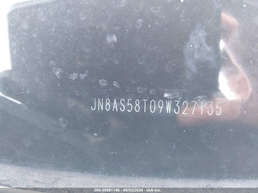 2009 Nissan Rogue S/Sl VIN: JN8AS58T09W327135 Lot: 39561146