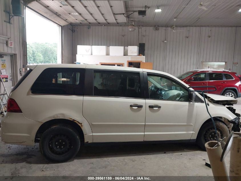 2012 Volkswagen Routan S VIN: 2C4RVAAG2CR354672 Lot: 39561159