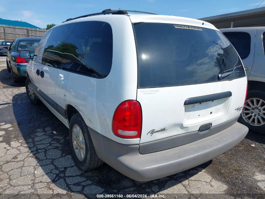 1998 Plymouth Voyager Se VIN: 1P4GP44G2WB682980 Lot: 39561160