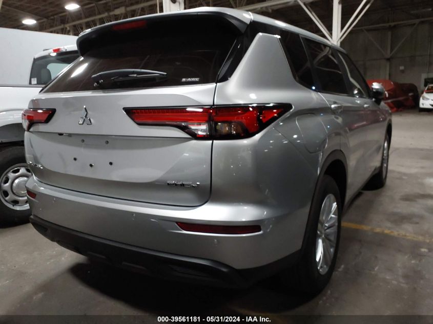 2024 Mitsubishi Outlander Es VIN: JA4T5UA91RZ059161 Lot: 39561181