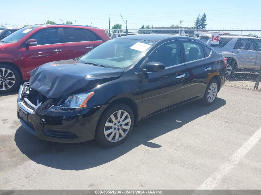 2014 Nissan Sentra Sv VIN: 3N1AB7AP6EY289954 Lot: 39561204