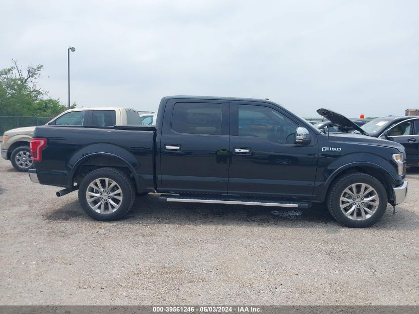 2017 Ford F-150 Lariat VIN: 1FTEW1CF7HKC81899 Lot: 39561246