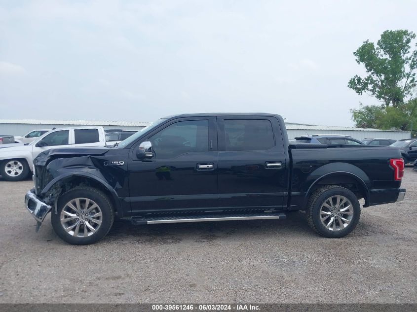 2017 Ford F-150 Lariat VIN: 1FTEW1CF7HKC81899 Lot: 39561246