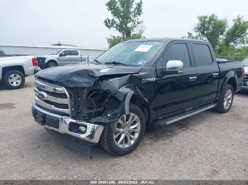 2017 Ford F-150 Lariat VIN: 1FTEW1CF7HKC81899 Lot: 39561246