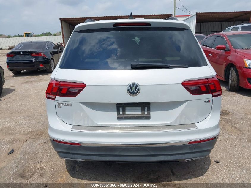 2018 Volkswagen Tiguan 2.0T Se/2.0T Sel VIN: 3VV3B7AXXJM214229 Lot: 39561360