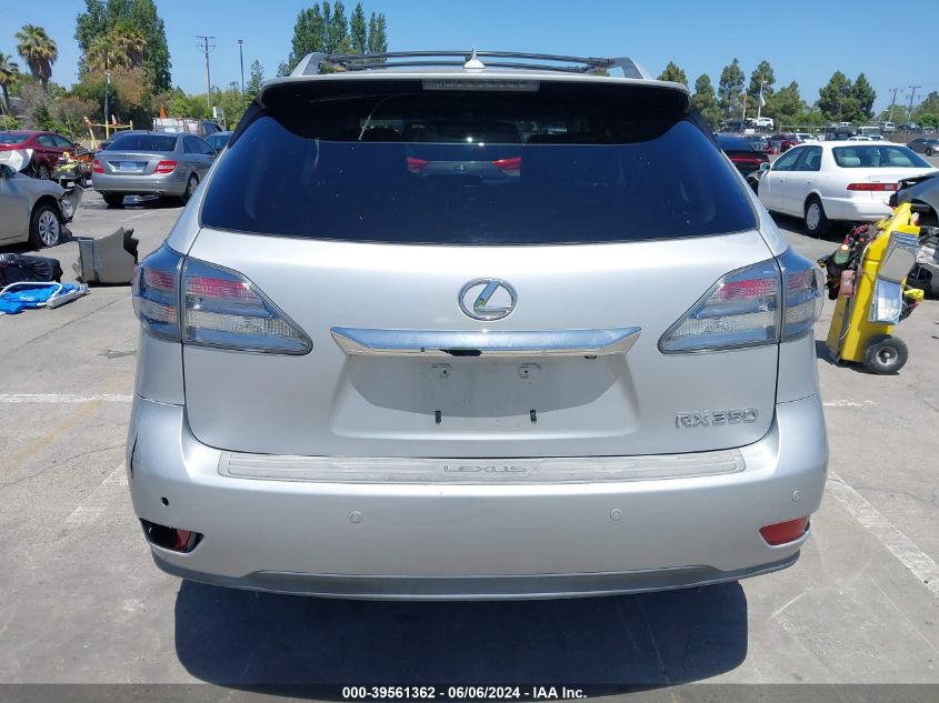 2012 Lexus Rx 350 VIN: 2T2BK1BA7CC149462 Lot: 39561362