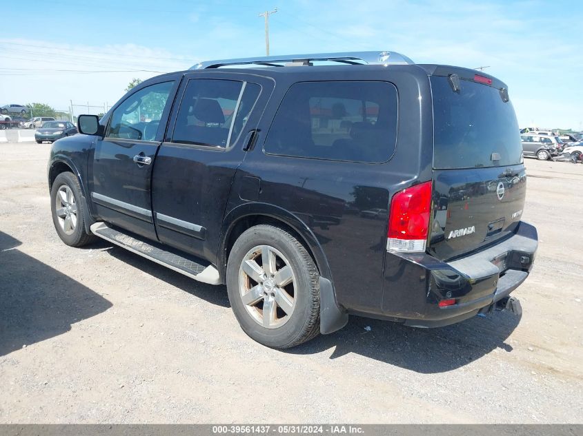 2011 Nissan Armada Platinum VIN: 5N1AA0NE2BN620856 Lot: 39561437