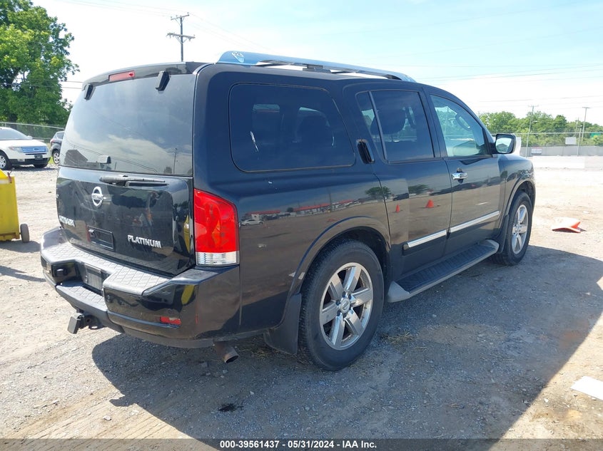 2011 Nissan Armada Platinum VIN: 5N1AA0NE2BN620856 Lot: 39561437