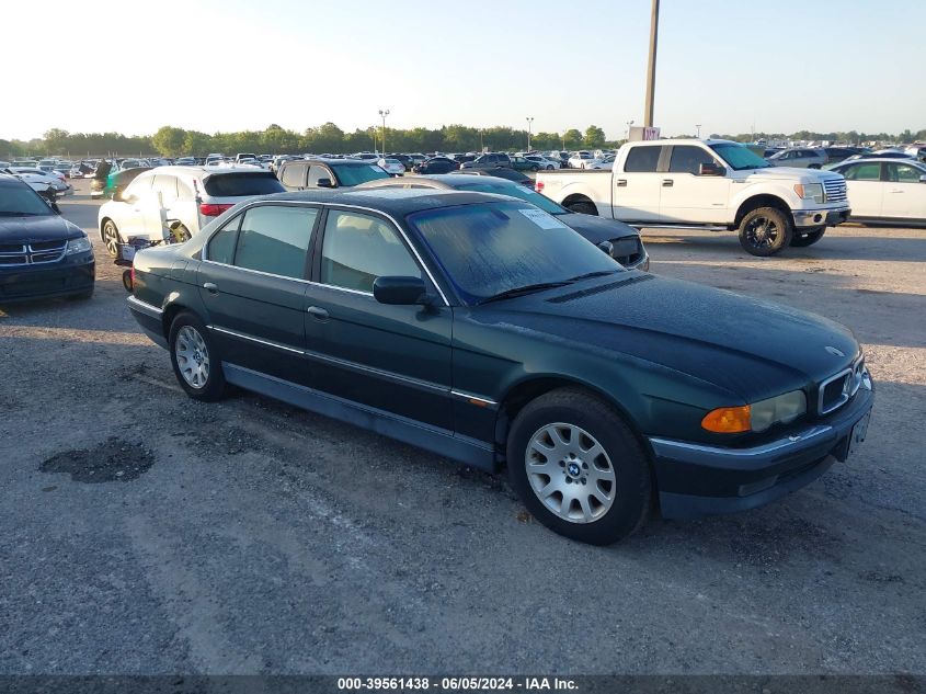 2000 BMW 740Il VIN: WBAGH8340YDP13308 Lot: 39561438