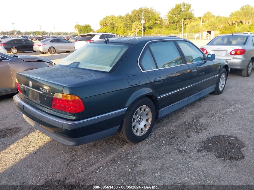 2000 BMW 740Il VIN: WBAGH8340YDP13308 Lot: 39561438