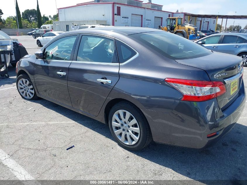 2014 Nissan Sentra Sv VIN: 3N1AB7AP7EL693391 Lot: 39561491