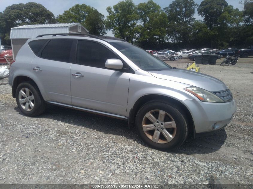 2007 Nissan Murano Sl VIN: JN8AZ08W57W614900 Lot: 39561515