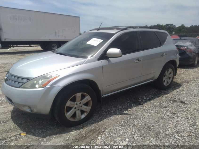 2007 Nissan Murano Sl VIN: JN8AZ08W57W614900 Lot: 39561515