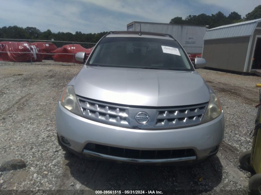 2007 Nissan Murano Sl VIN: JN8AZ08W57W614900 Lot: 39561515