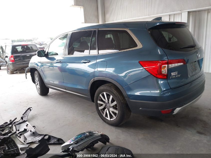 2020 Honda Pilot Exl VIN: 5FNYF5H52LB016298 Lot: 39561562