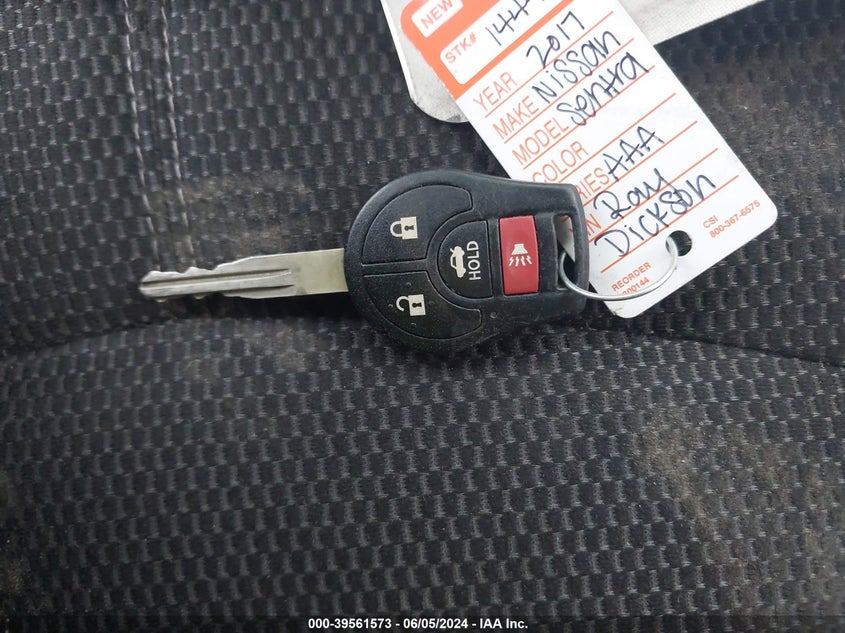 2017 Nissan Sentra S VIN: 3N1AB7AP5HY377348 Lot: 39561573