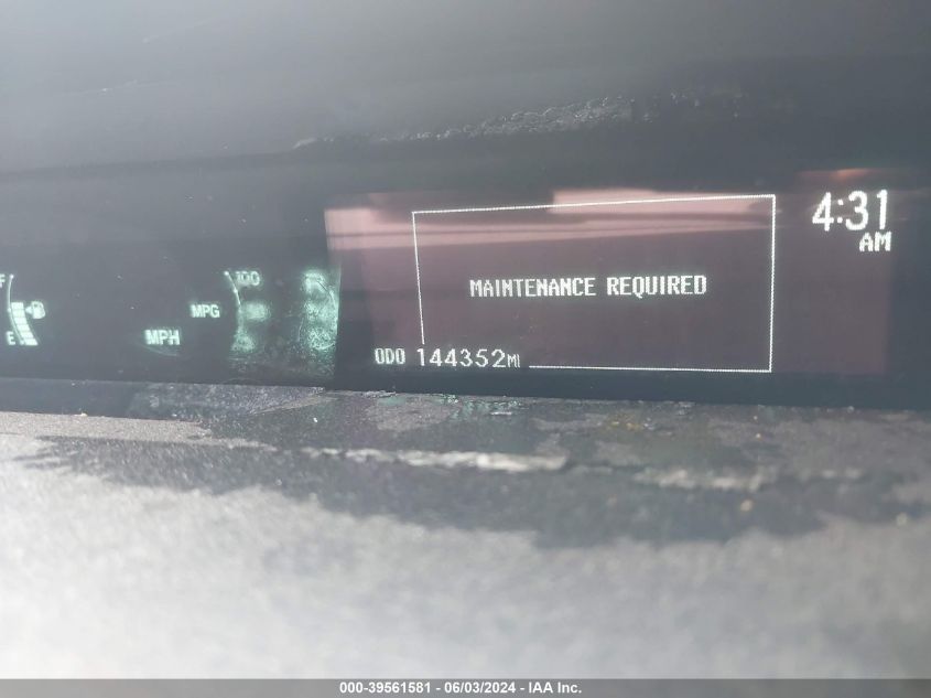 2015 Toyota Prius Two VIN: JTDKN3DU2F1907750 Lot: 39561581