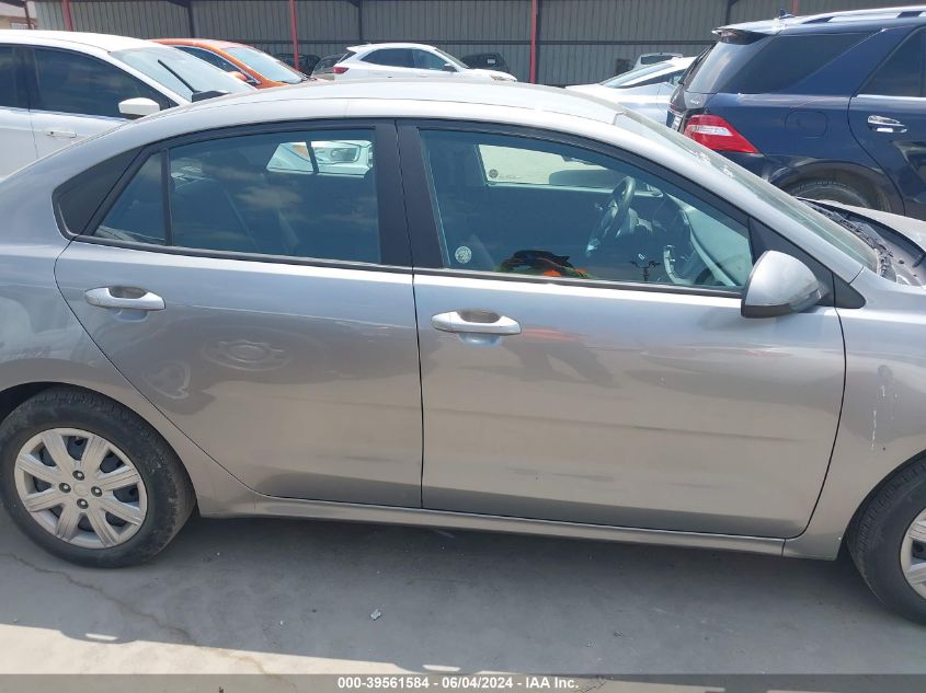 2022 Kia Rio S VIN: 3KPA24AD7NE473772 Lot: 39561584