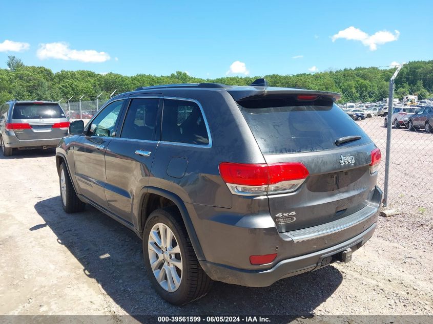 2017 Jeep Grand Cherokee Limited 4X4 VIN: 1C4RJFBG7HC809121 Lot: 39561599