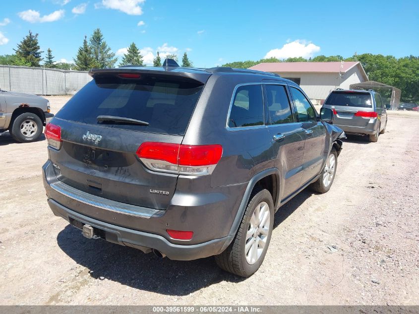 2017 Jeep Grand Cherokee Limited 4X4 VIN: 1C4RJFBG7HC809121 Lot: 39561599