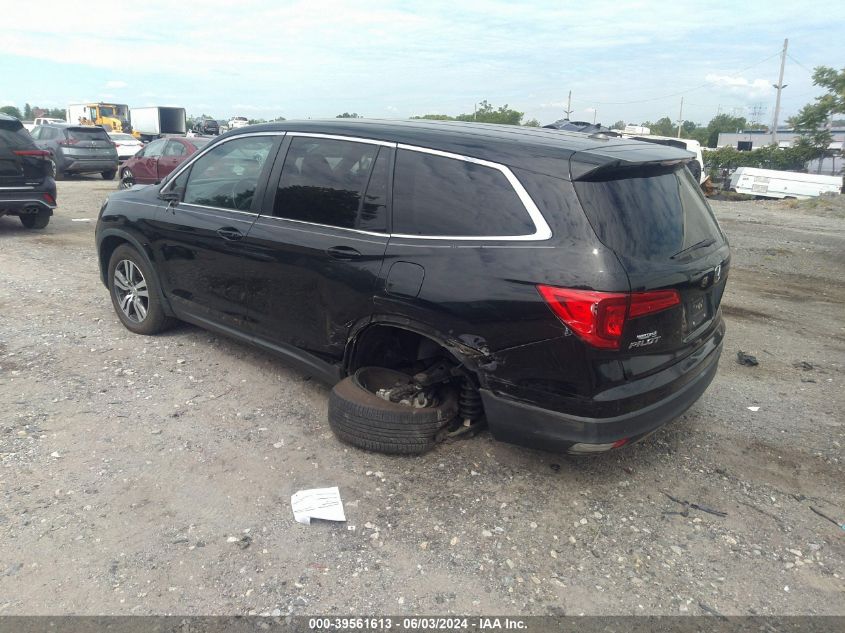 2016 Honda Pilot Ex-L VIN: 5FNYF6H77GB032204 Lot: 39561613