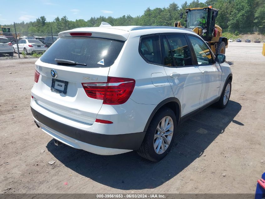 2013 BMW X3 xDrive28I VIN: 5UXWX9C59D0A28839 Lot: 39561653