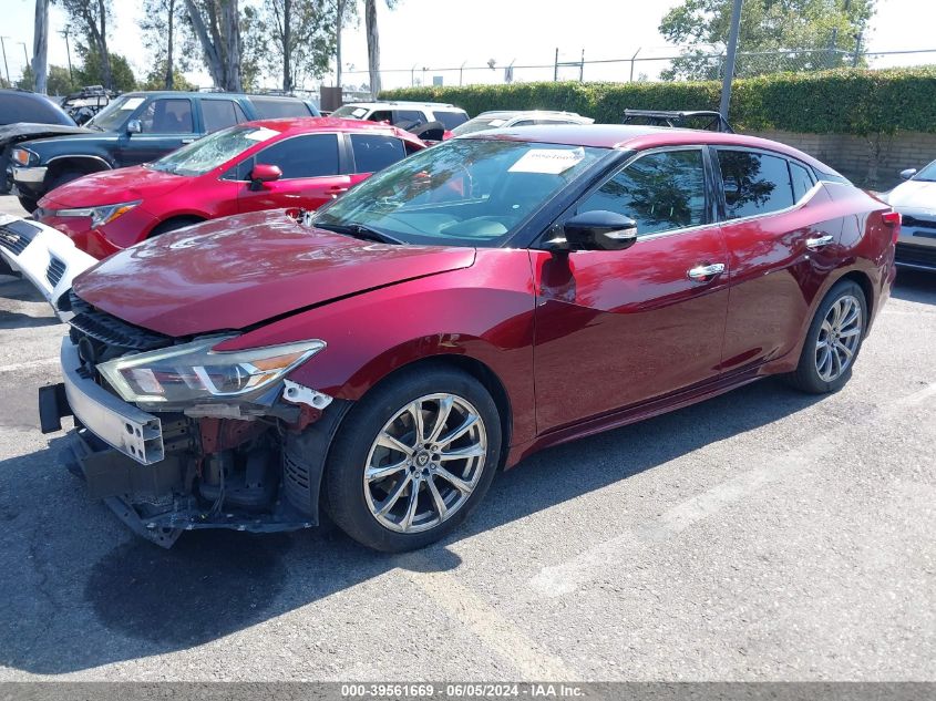 2017 Nissan Maxima 3.5 Sv VIN: 1N4AA6AP2HC419452 Lot: 39561669