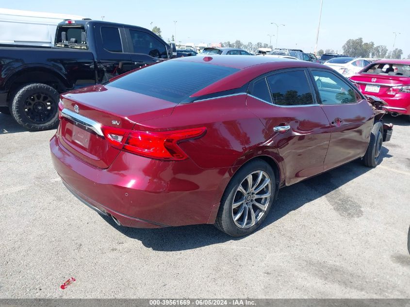 2017 Nissan Maxima 3.5 Sv VIN: 1N4AA6AP2HC419452 Lot: 39561669