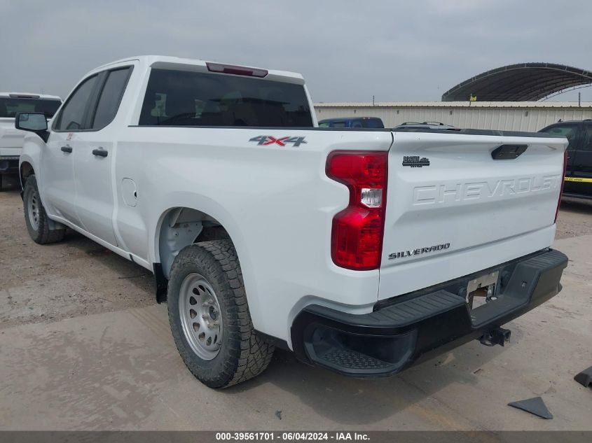 2021 Chevrolet Silverado 1500 4Wd Double Cab Standard Bed Wt VIN: 1GCRYAEH1MZ273339 Lot: 39561701