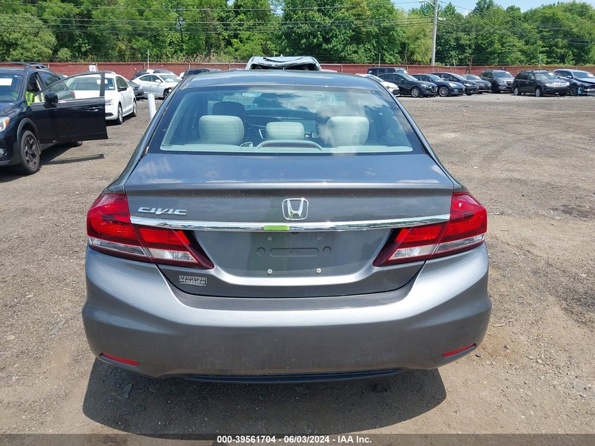 2013 Honda Civic Lx VIN: 2HGFB2F57DH600505 Lot: 39561704