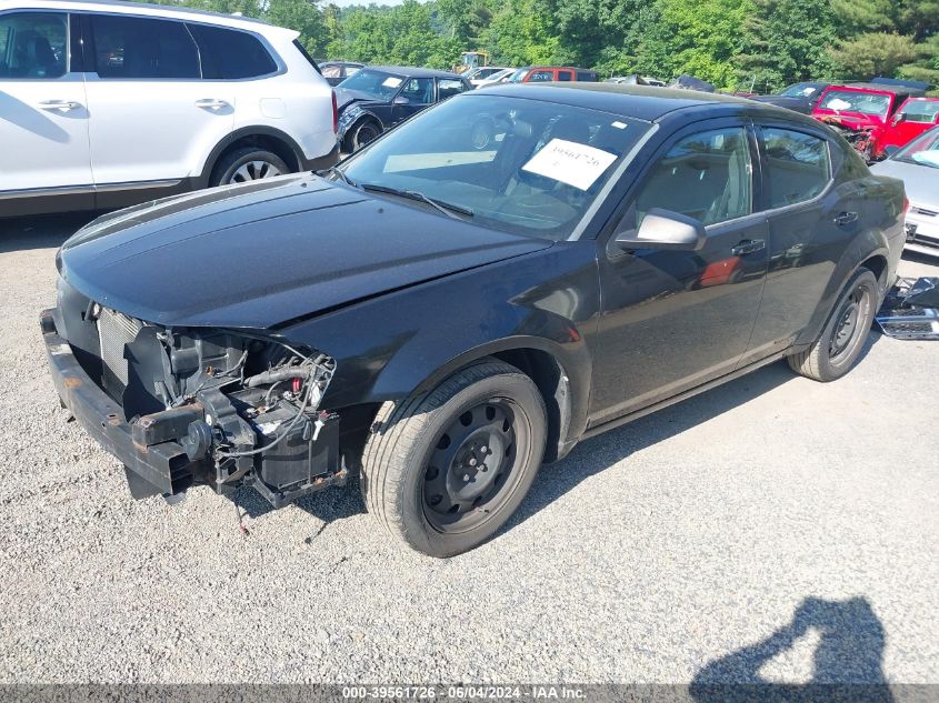 2013 Dodge Avenger Se VIN: 1C3CDZAB9DN580884 Lot: 39561726