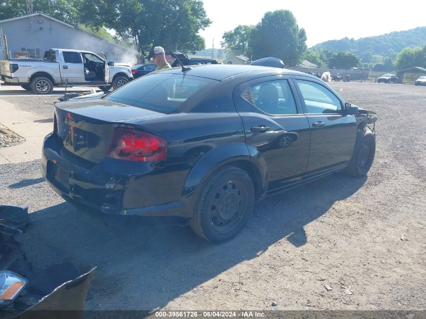 2013 Dodge Avenger Se VIN: 1C3CDZAB9DN580884 Lot: 39561726