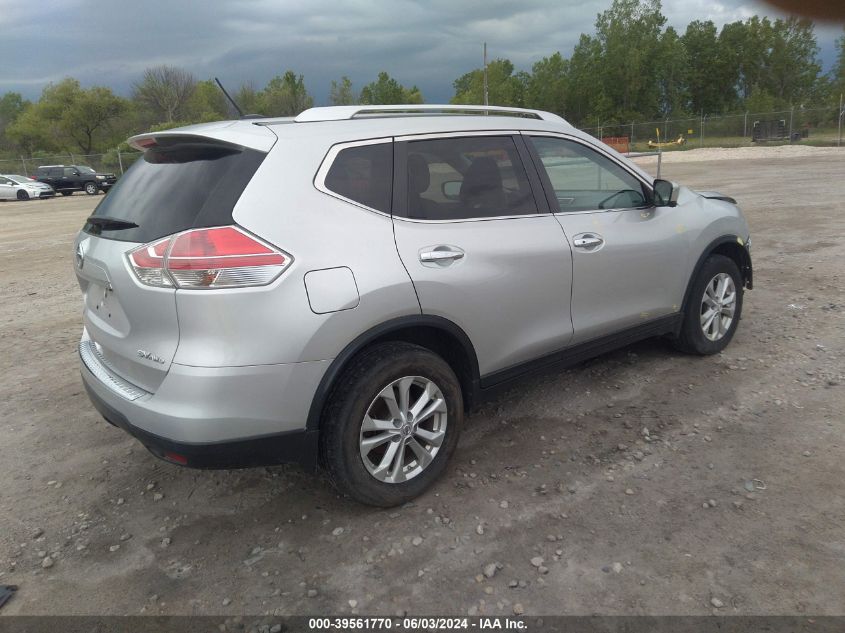 2016 NISSAN ROGUE S/SL/SV - KNMAT2MV4GP623605