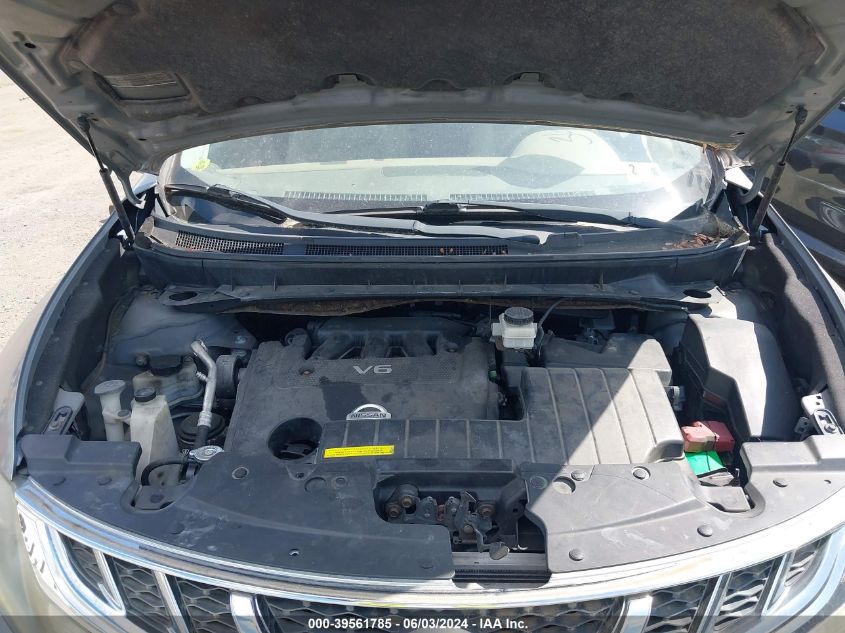 2011 Nissan Murano S/Sl/Le VIN: JN8AZ1MW8BW187832 Lot: 39561785