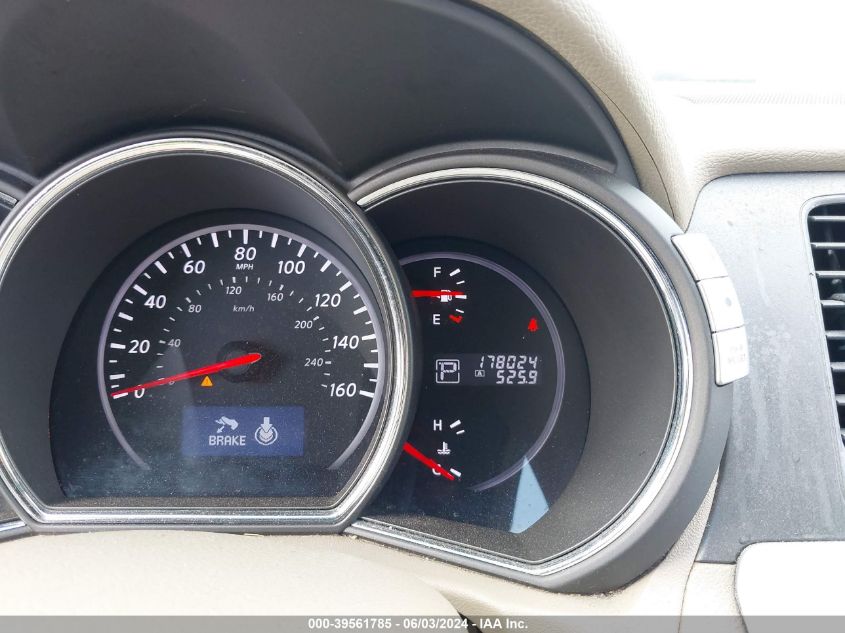 2011 Nissan Murano S/Sl/Le VIN: JN8AZ1MW8BW187832 Lot: 39561785