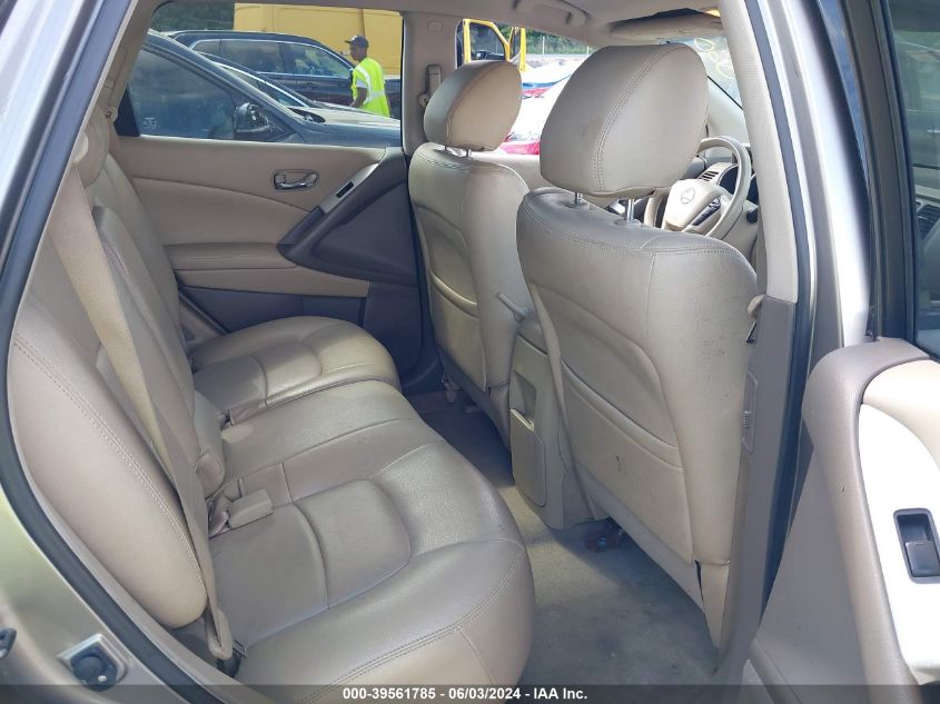 2011 Nissan Murano S/Sl/Le VIN: JN8AZ1MW8BW187832 Lot: 39561785