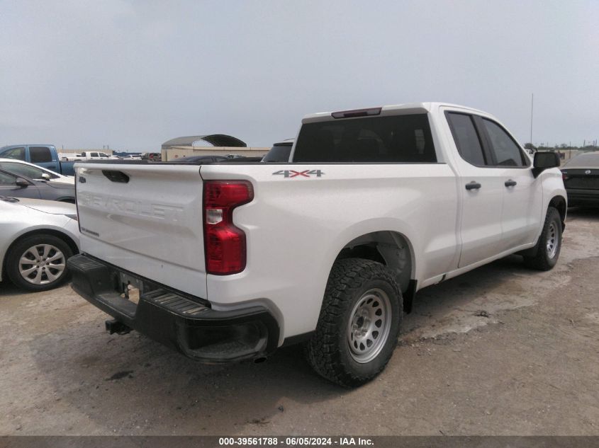 2021 Chevrolet Silverado 1500 4Wd Double Cab Standard Bed Wt VIN: 1GCRYAEH6MZ272526 Lot: 39561788