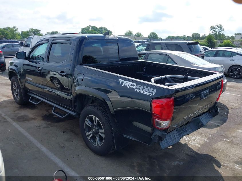 2017 Toyota Tacoma Dbl Cab/Sr/Trdspt/Or/Pro VIN: 5TFCZ5AN0HX120118 Lot: 39561806