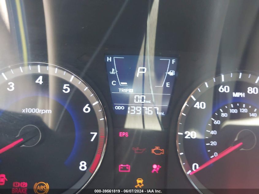 2012 Hyundai Accent Gls VIN: KMHCU4AE3CU239876 Lot: 39561819