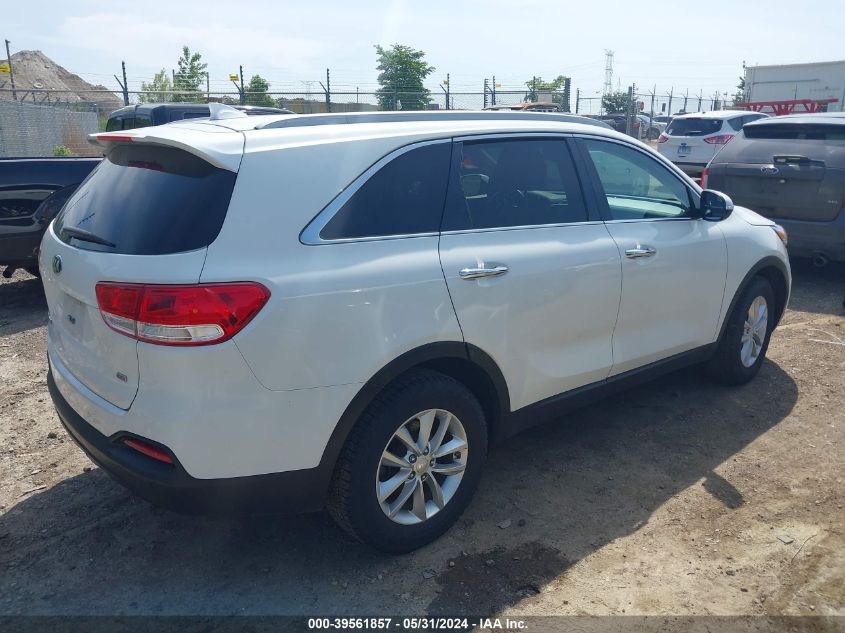 2016 Kia Sorento 2.4L Lx VIN: 5XYPG4A37GG096868 Lot: 39561857