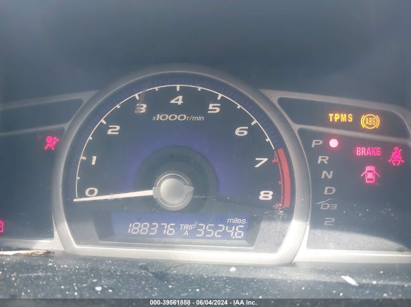 2009 Honda Civic Lx VIN: 2HGFA16589H545857 Lot: 39561858