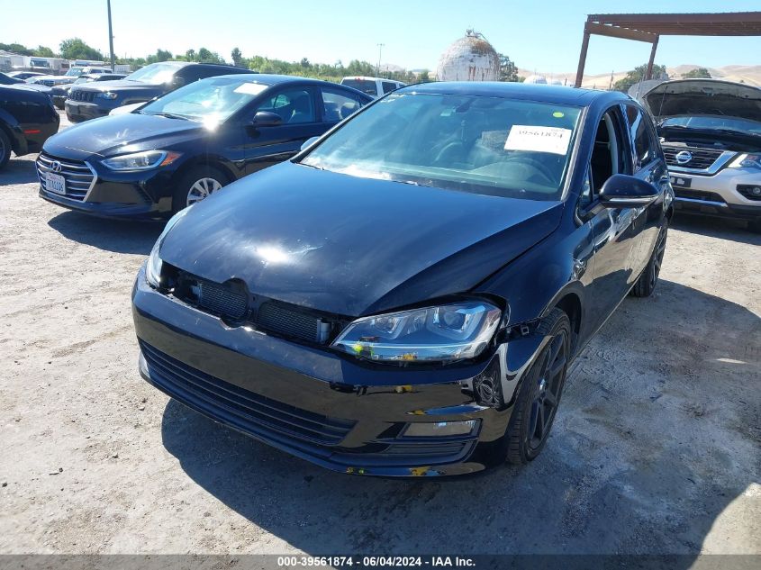 2015 Volkswagen Golf Tdi Se 4-Door VIN: 3VWRA7AU5FM094815 Lot: 39561874