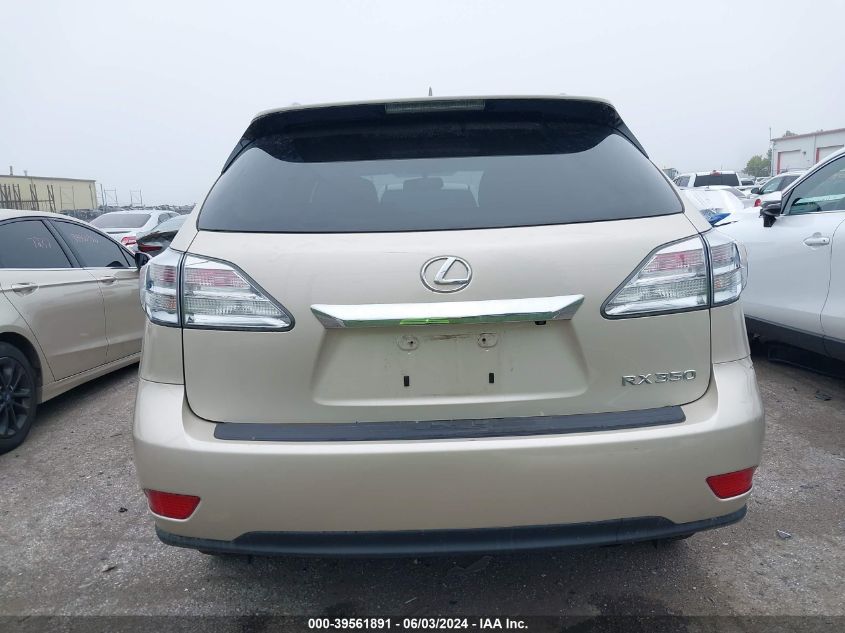 2011 Lexus Rx 350 VIN: 2T2BK1BA5BC083850 Lot: 39561891