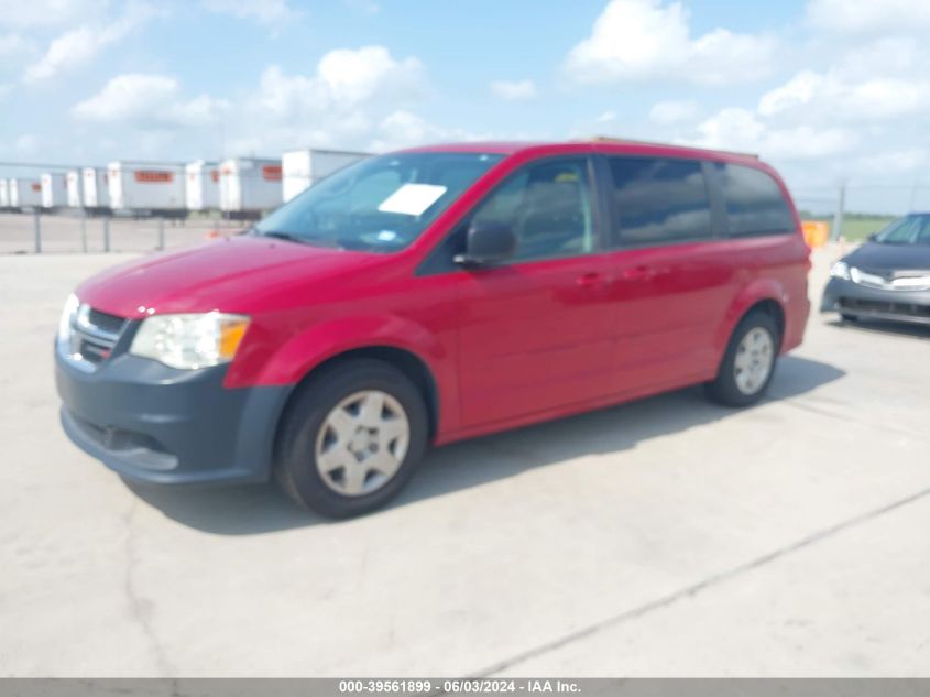 2012 Dodge Grand Caravan Se/Avp VIN: 2C4RDGBG9CR250569 Lot: 39561899