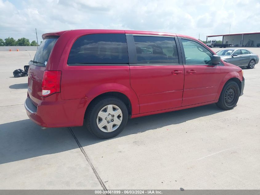 2012 Dodge Grand Caravan Se/Avp VIN: 2C4RDGBG9CR250569 Lot: 39561899