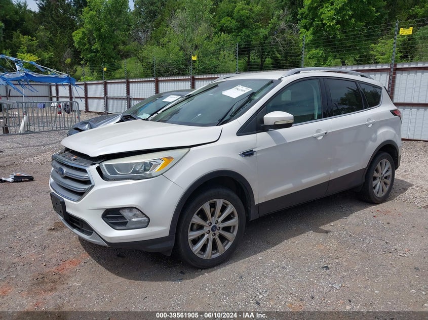 VIN 1FMCU0JD7HUD40510 2017 FORD ESCAPE TITANIUM