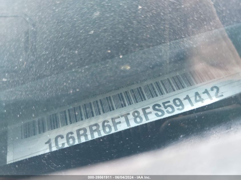 2015 Ram 1500 Express VIN: 1C6RR6FT8FS591412 Lot: 39561911